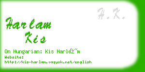 harlam kis business card